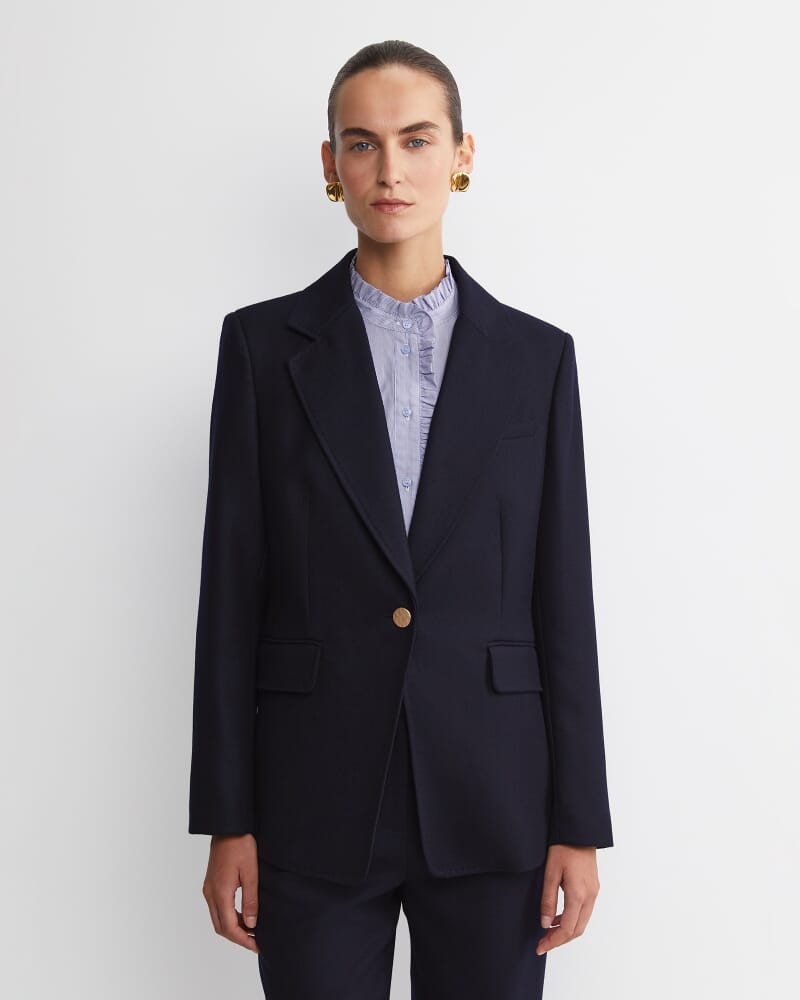 Frankie Single Breasted Blazer in NAVY