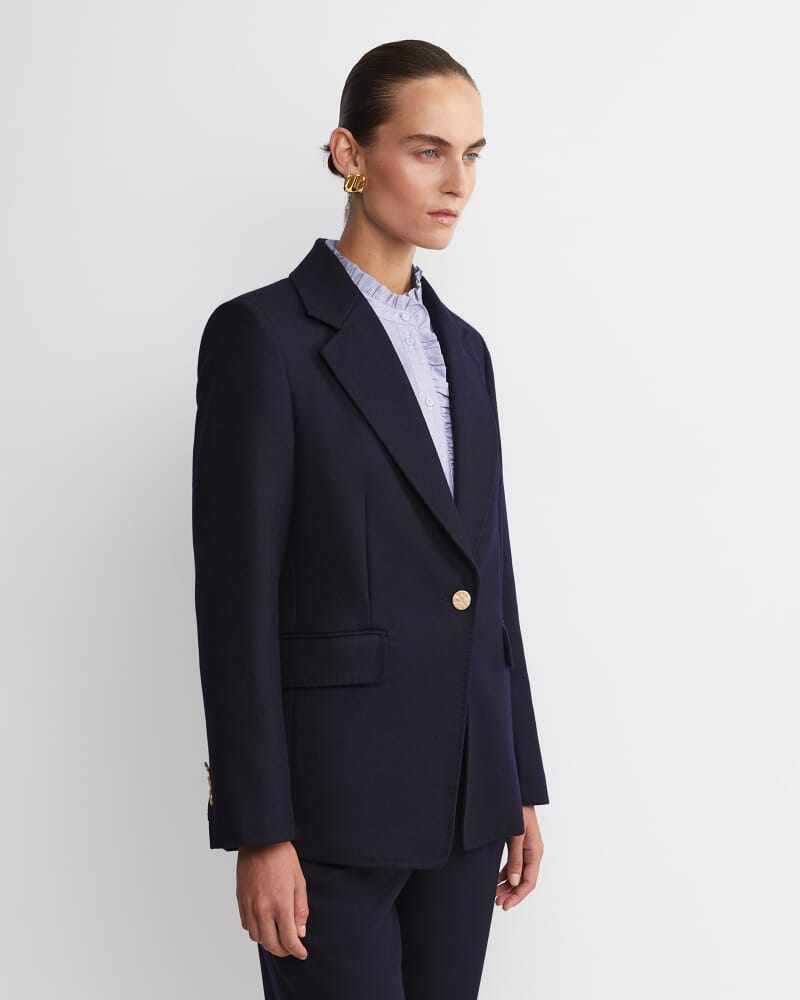 Frankie Single Breasted Blazer in NAVY