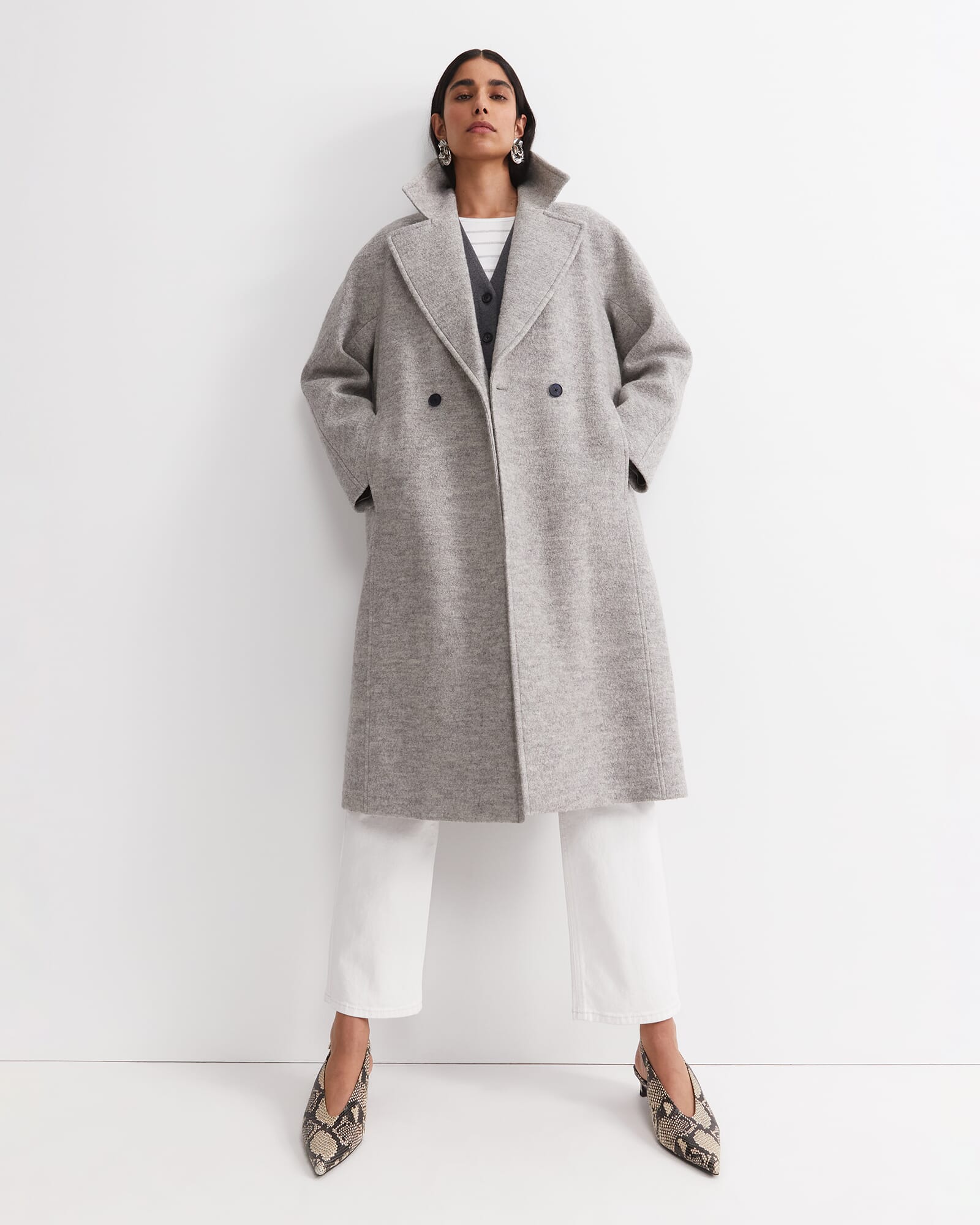 Chloe Wool Blend Boucle Coat