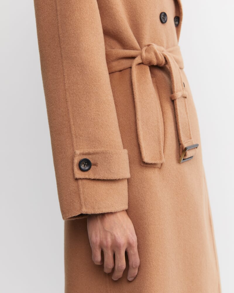 Martha Double Breasted Trench Coat in CAMEL