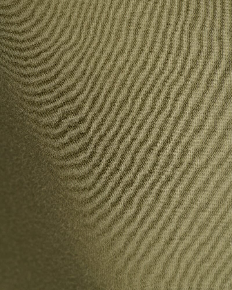 Heidi Long Sleeve Rib Tee in KHAKI