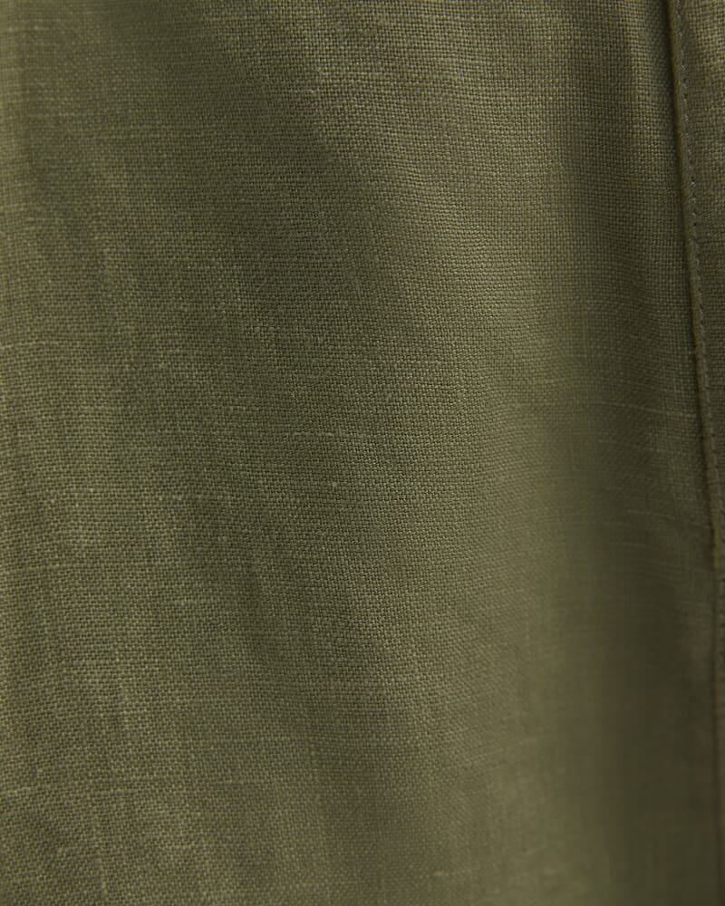 Lilou Linen Short in KHAKI