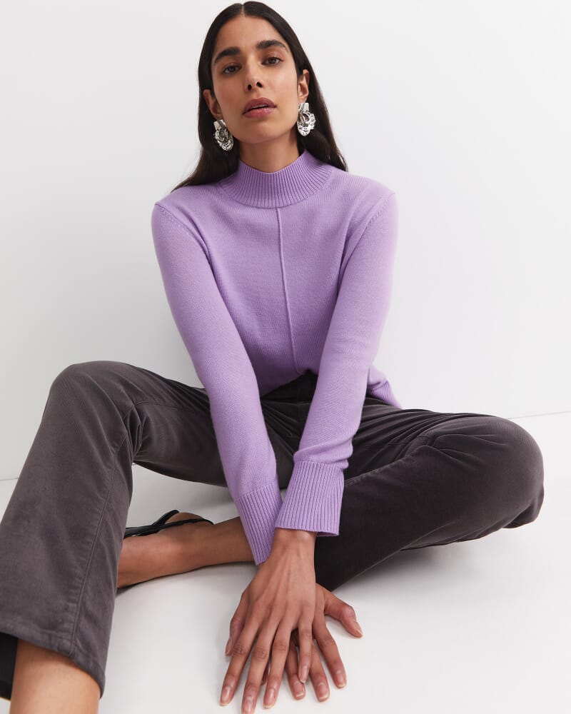Cass Wool Sweater in LILAC