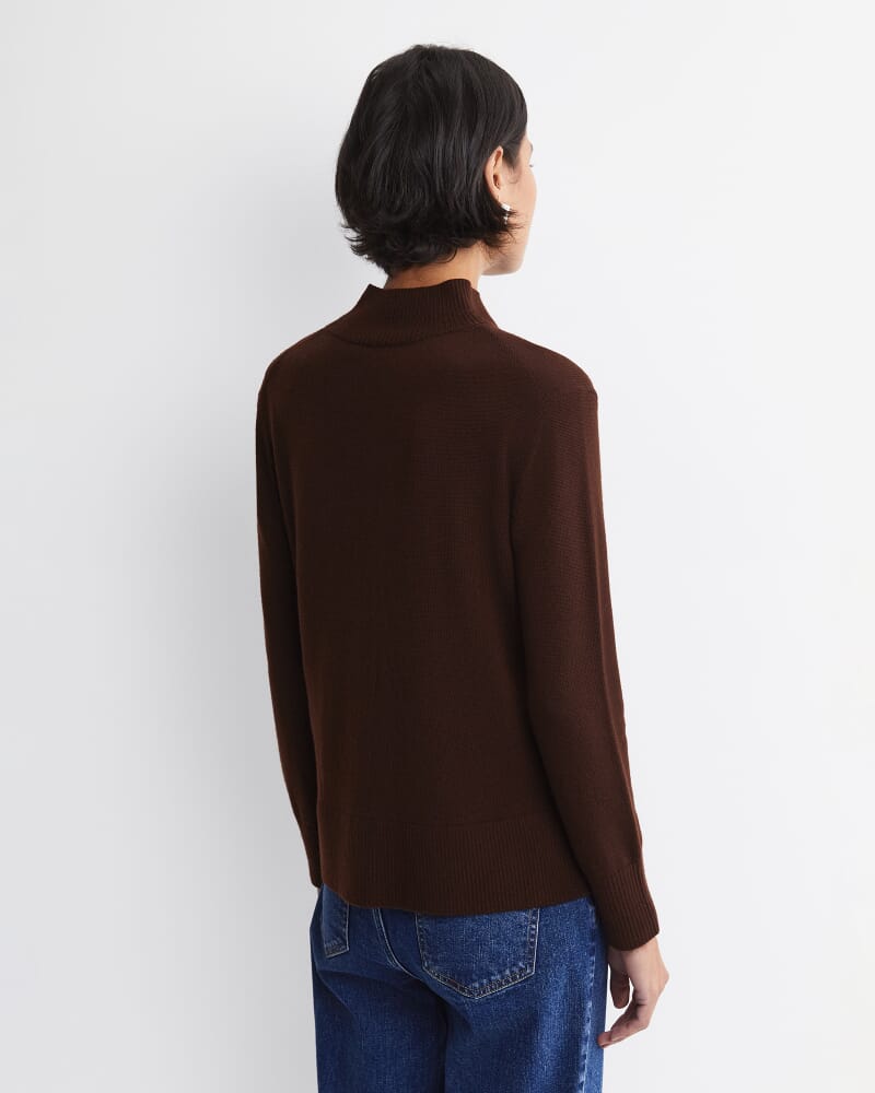 Cass Wool Sweater in CHOCOLATE