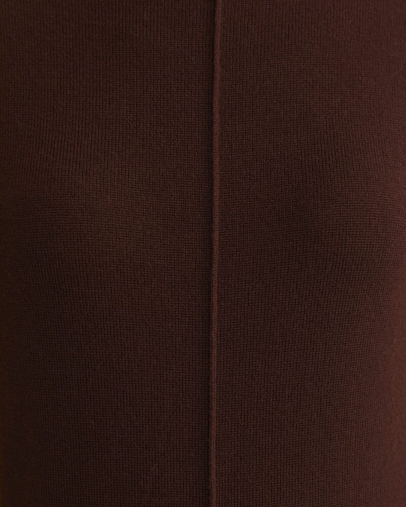 Cass Wool Sweater in CHOCOLATE