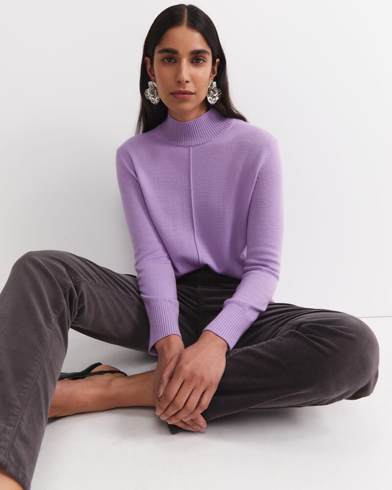 Cass Wool Sweater in LILAC