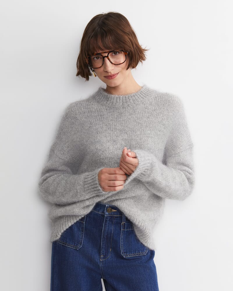 Sarish Chunky Sweater in GREY MARLE