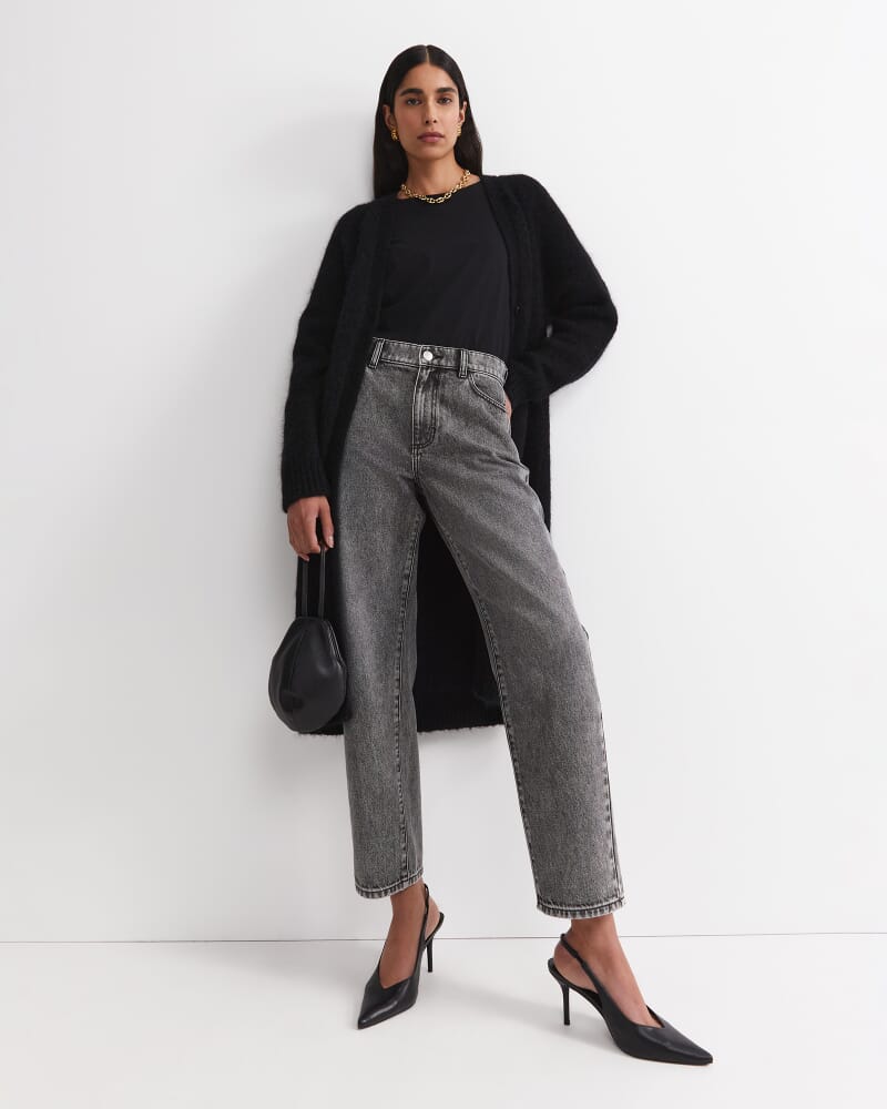 Sarish Cocoon Coatigan in BLACK