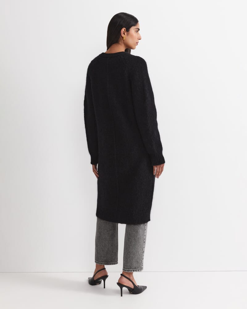 Sarish Cocoon Coatigan in BLACK