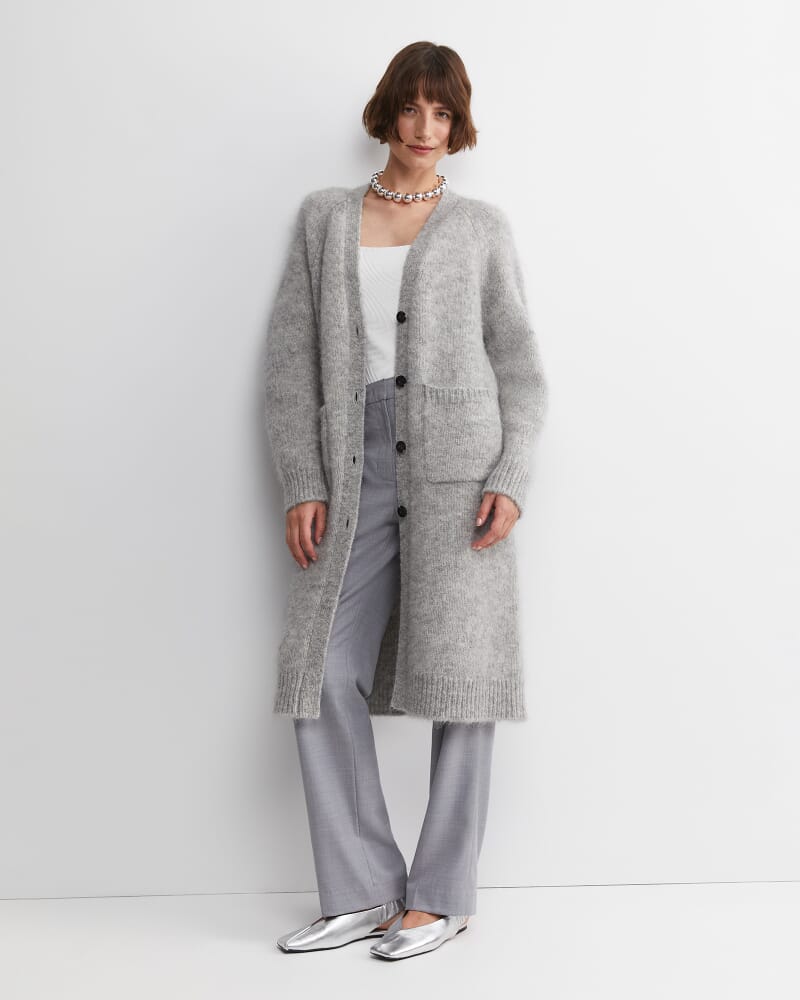 Sarish Cocoon Coatigan in GREY MARLE