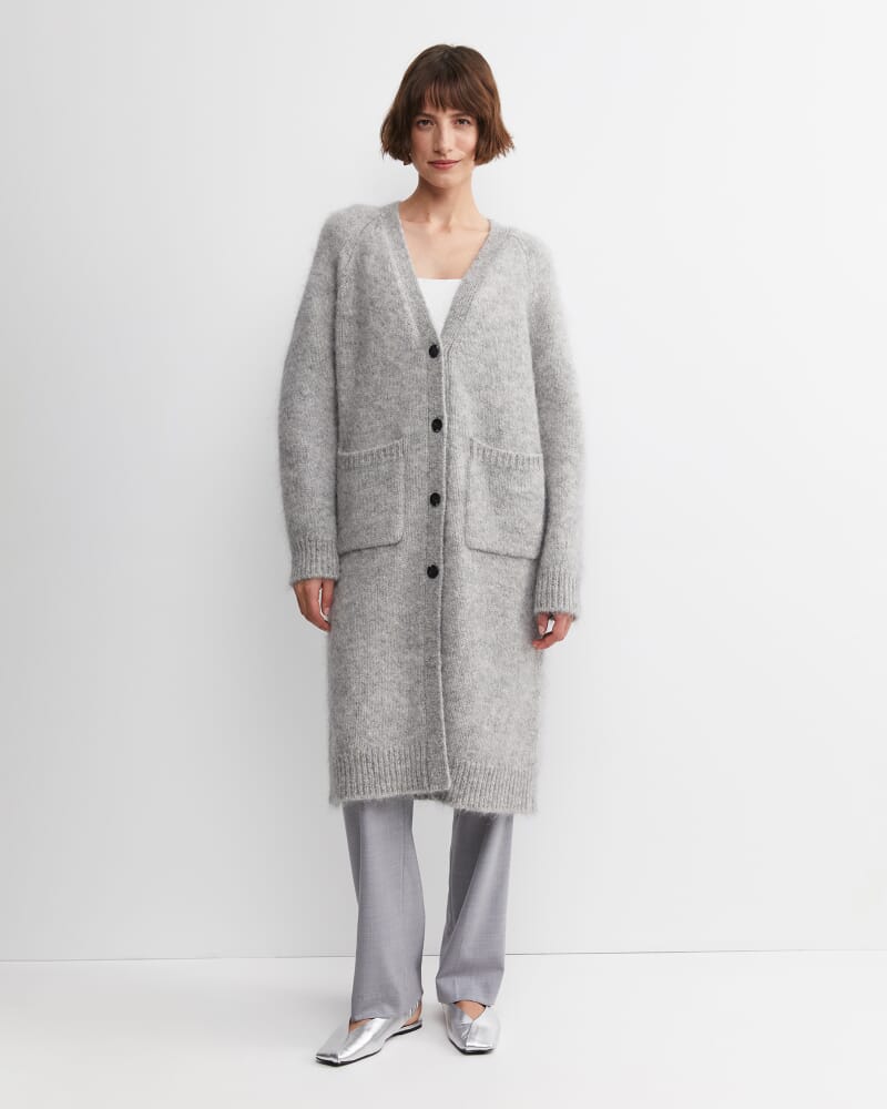 Sarish Cocoon Coatigan in GREY MARLE
