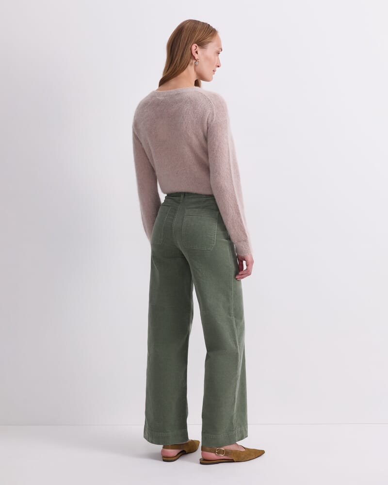 Cleo Cord Wide Leg Jean in SAGE