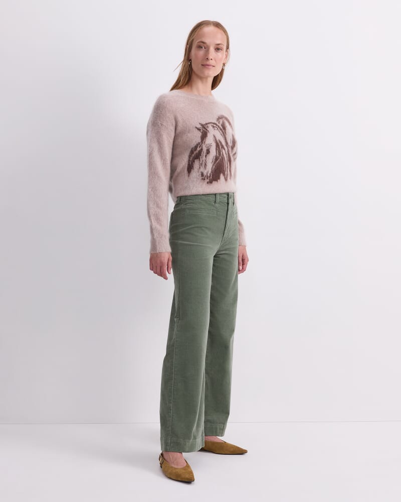 Cleo Cord Wide Leg Jean in SAGE