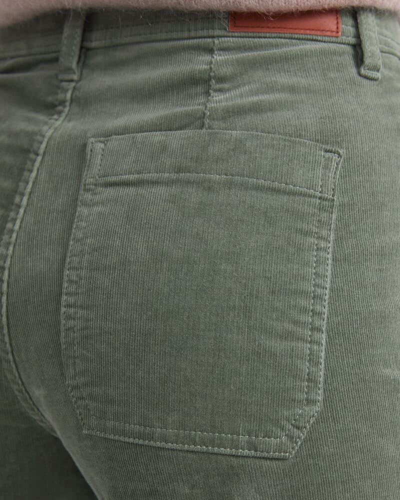 Cleo Cord Wide Leg Jean in SAGE