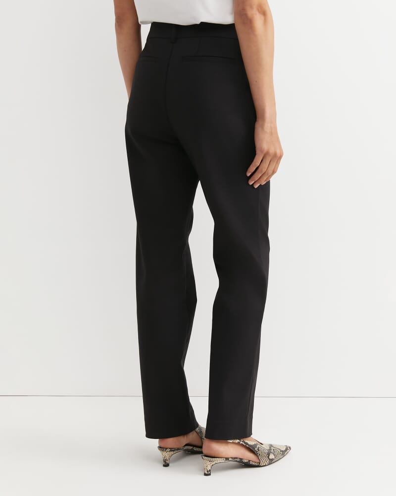 Yvette Straight Pant in BLACK