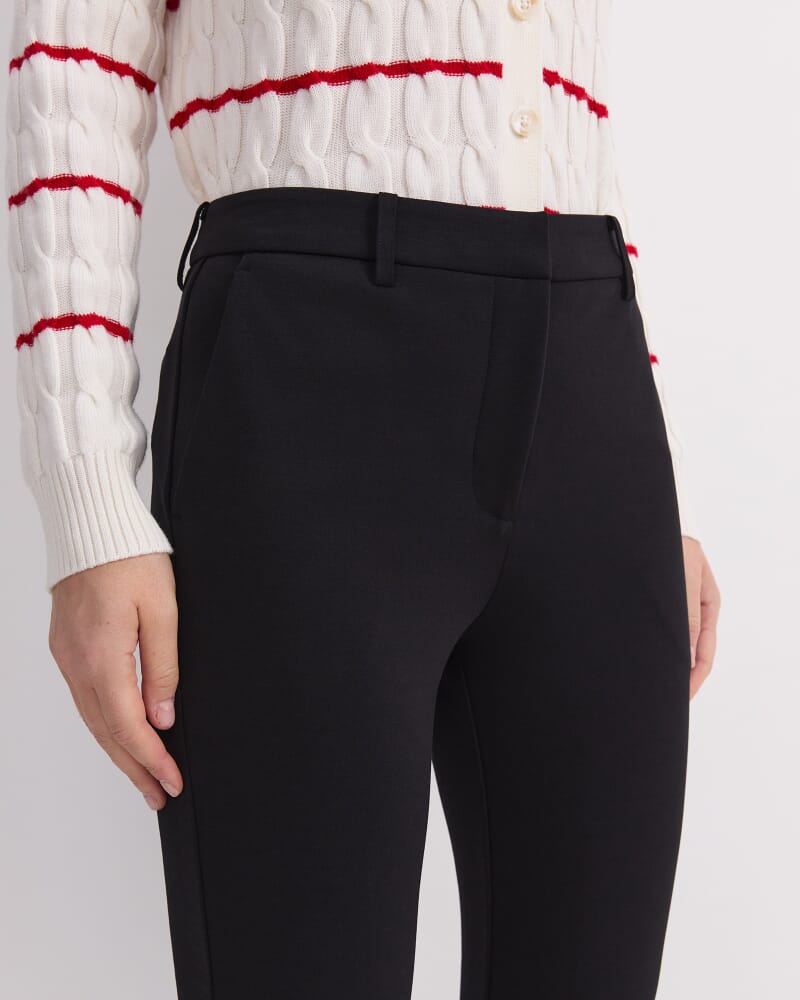 Yvette Straight Pant in BLACK