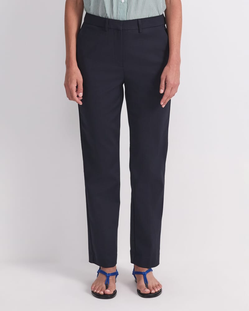 Yvette Straight Pant in NAVY
