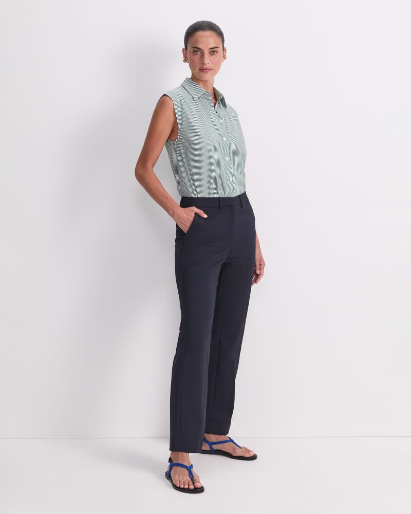 Yvette Straight Pant in NAVY