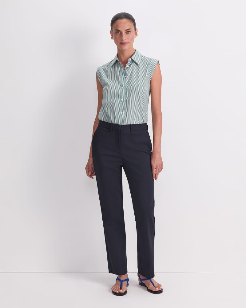 Yvette Straight Pant in NAVY