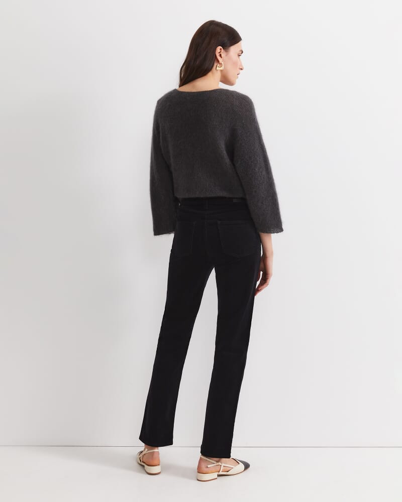 Cleo Straight Cord Jean in BLACK