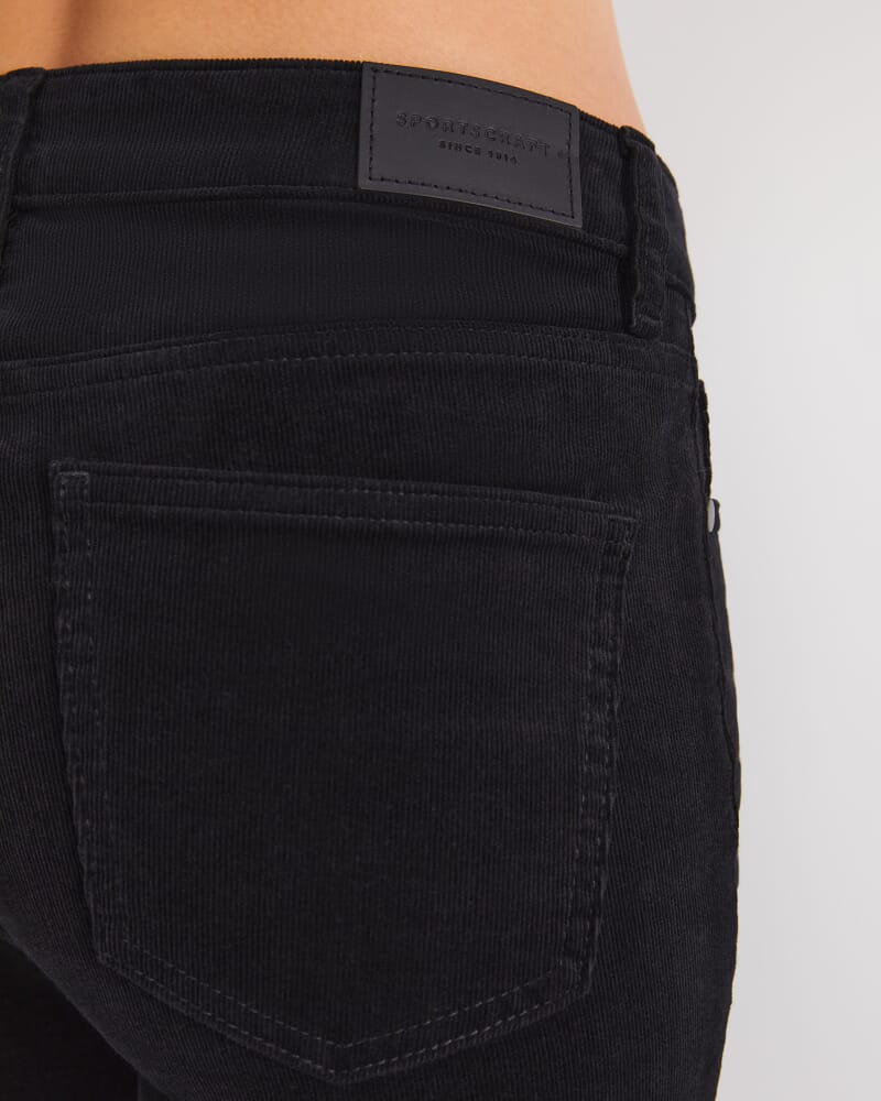 Cleo Straight Cord Jean in BLACK