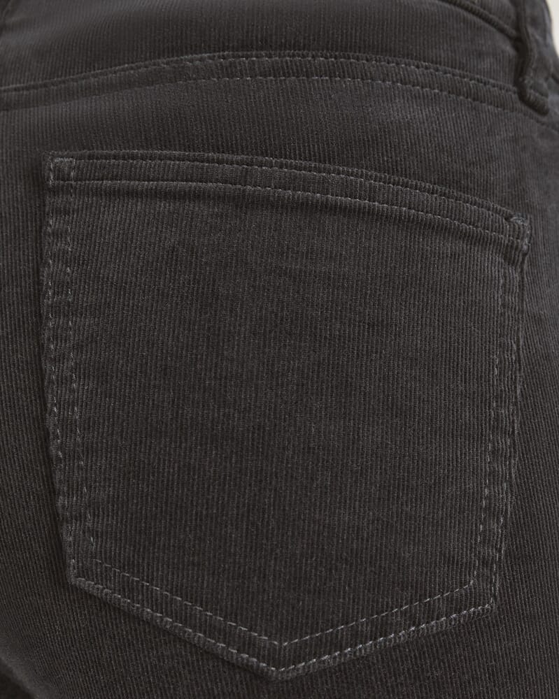 Cleo Straight Cord Jean in CHARCOAL