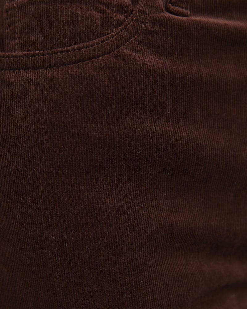 Cleo Straight Cord Jean in CHOCOLATE