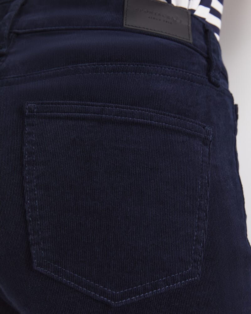 Cleo Straight Cord Jean in NAVY
