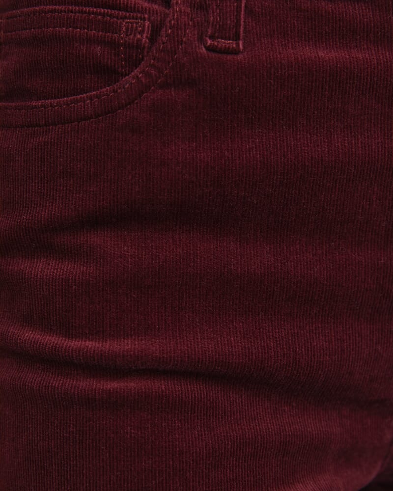 Cleo Straight Cord Jean in WINE