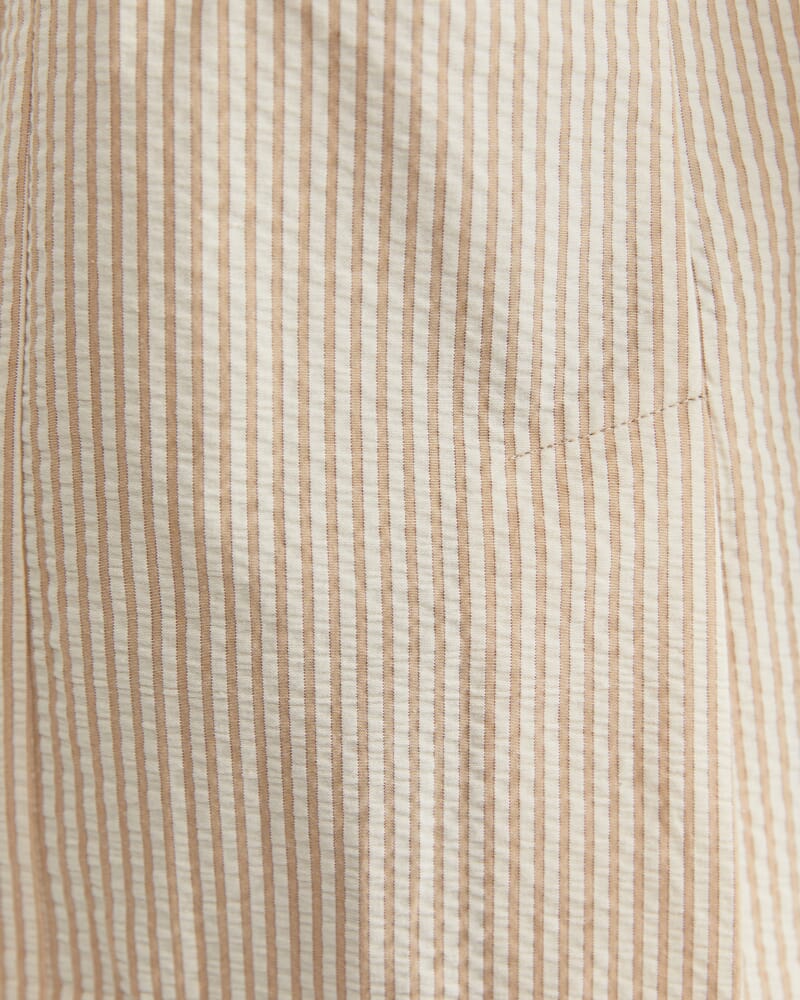 Nikoo Stripe Jacket in TAN/WHITE