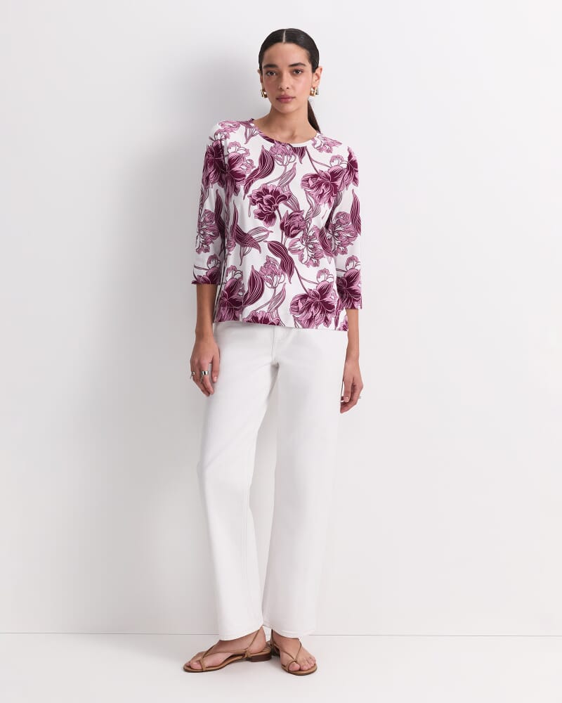 Zinnia Mercerised Tee in MULTI