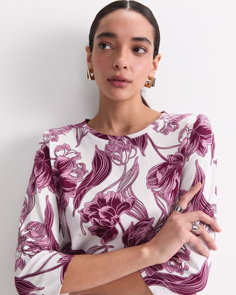 Zinnia Mercerised Tee in MULTI