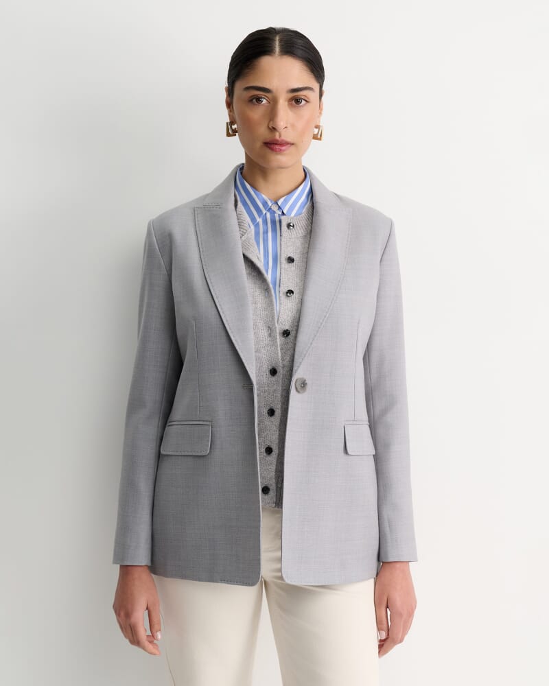 Wren Single Breasted Blazer in GREY
