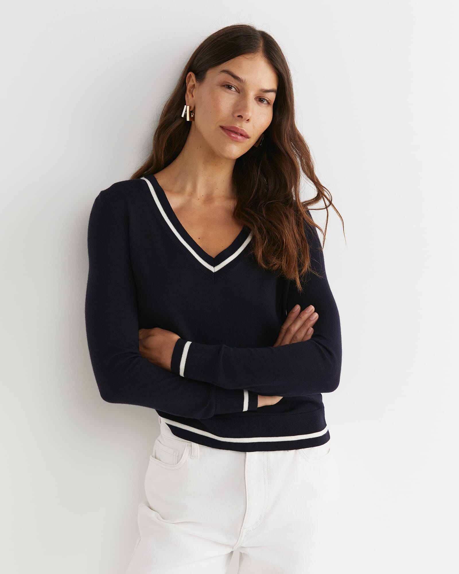 Francis Merino V-Neck Knit