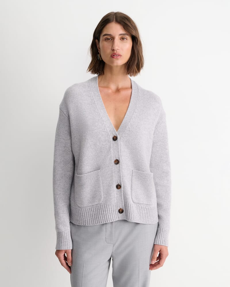 Sunshine Oversized Cardigan in GREY MELANGE