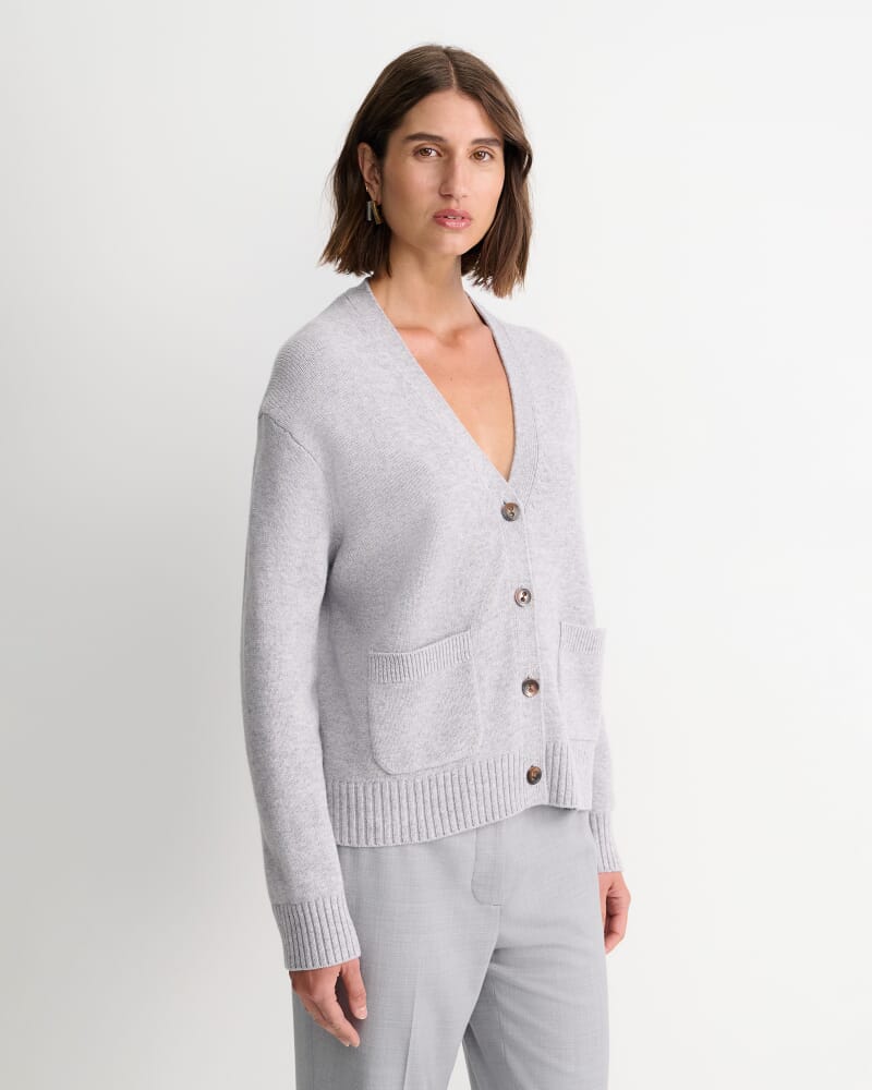 Sunshine Oversized Cardigan in GREY MELANGE