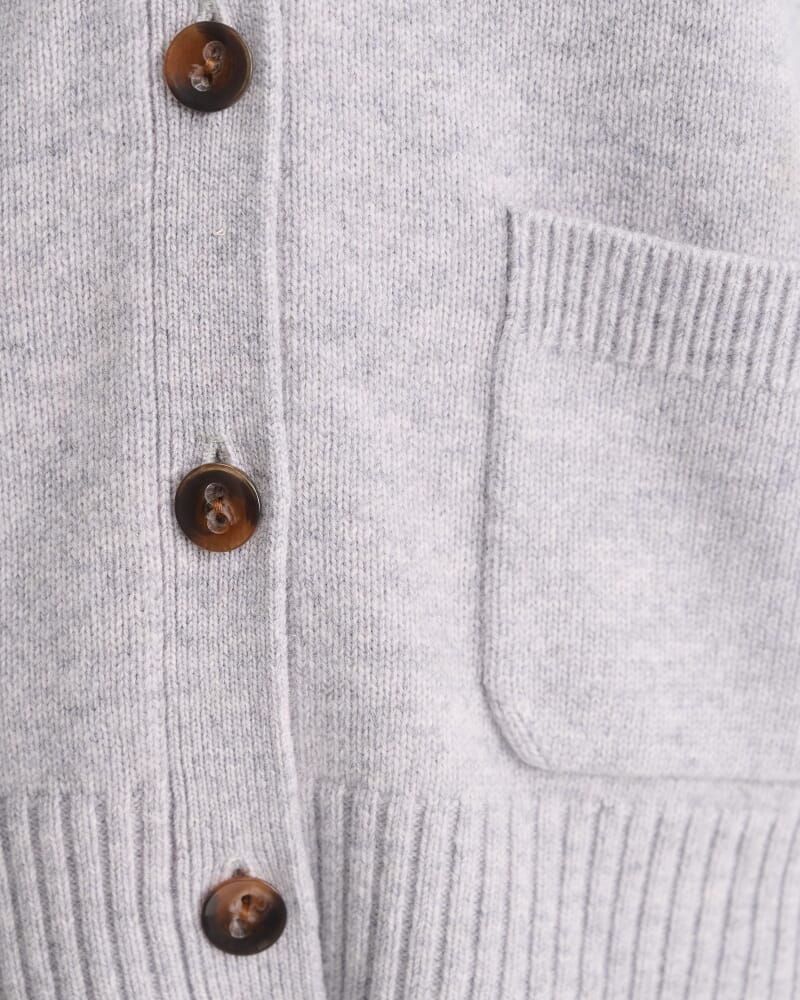 Sunshine Oversized Cardigan in GREY MELANGE