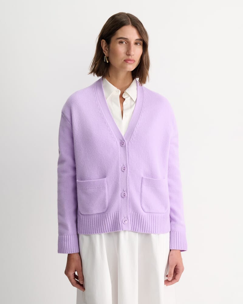 Sunshine Oversized Cardigan in SOFT LILAC