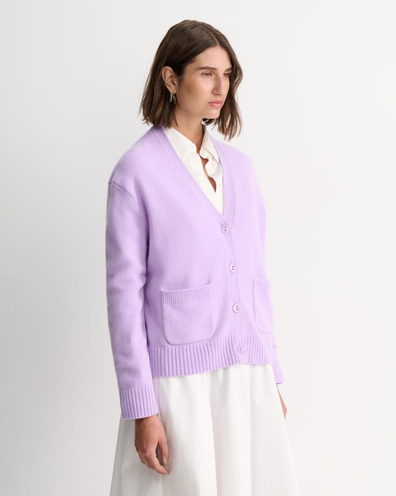 Sunshine Oversized Cardigan in SOFT LILAC