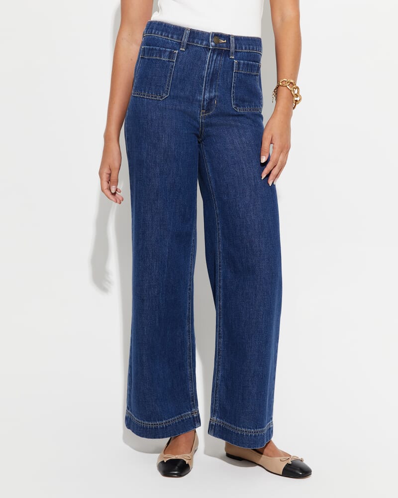 Nili Wide Leg jean in BLUE WASH