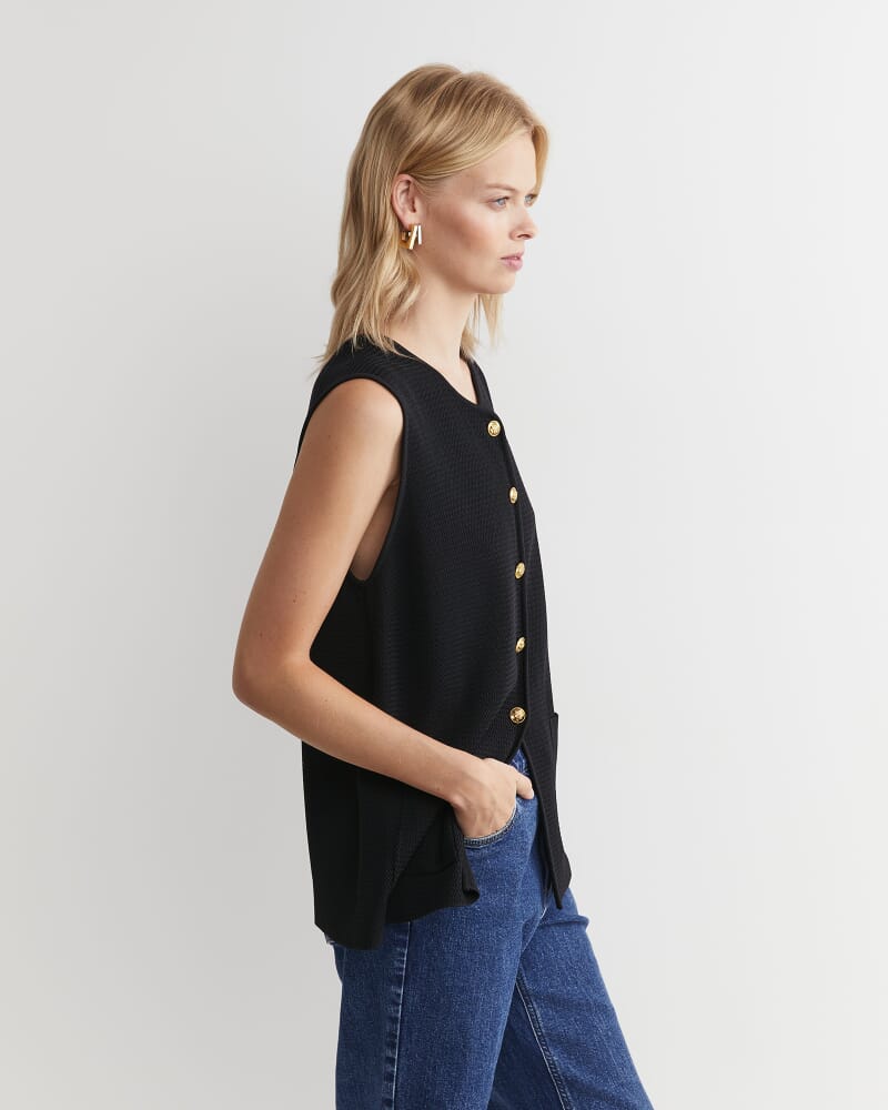 Maxine Milano Vest in BLACK