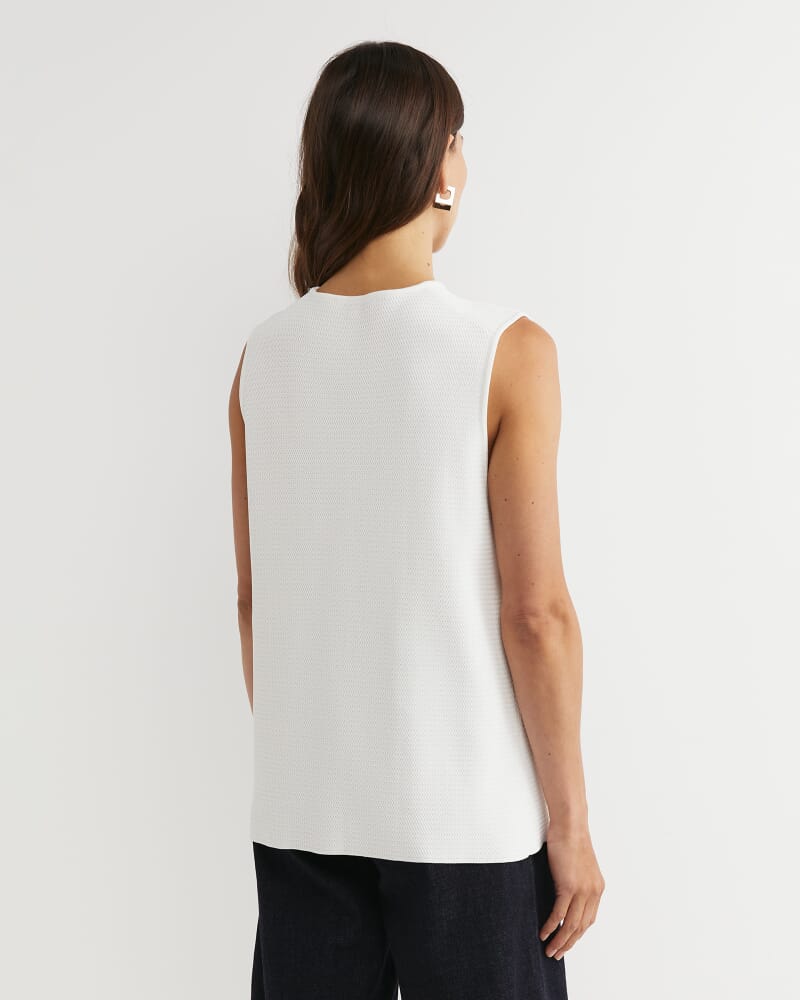 Maxine Milano Vest in MILK