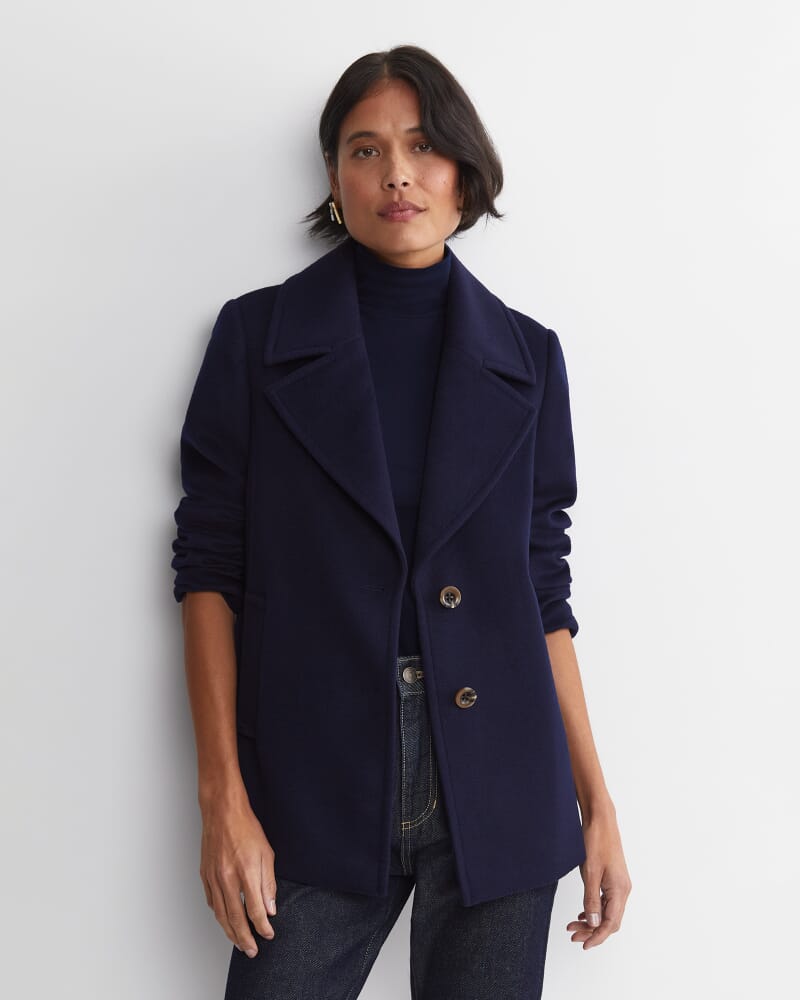 Saskia Single Breasted Jacket in NAVY