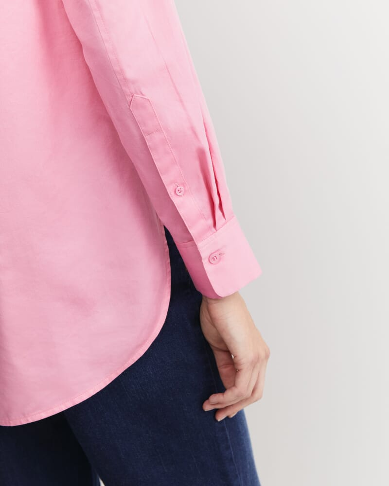 Hannah Cotton Silk Shirt in ROSEBERRY