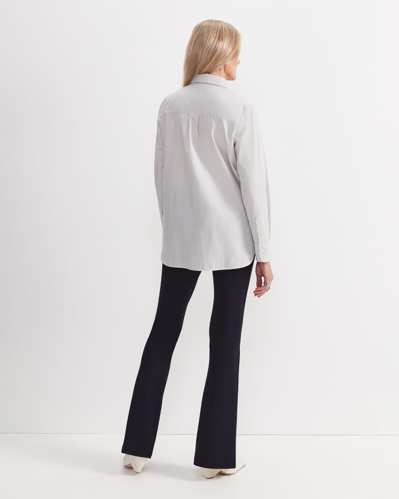 Priscilla Stripe Shirt in WHITE/KHAKI