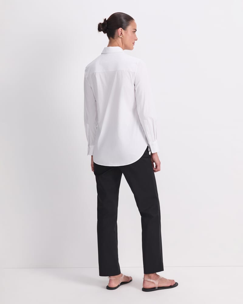 Georgia Long Sleeve Shirt in WHITE