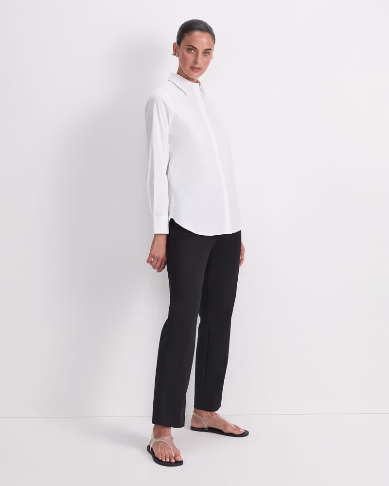 Georgia Long Sleeve Shirt in WHITE