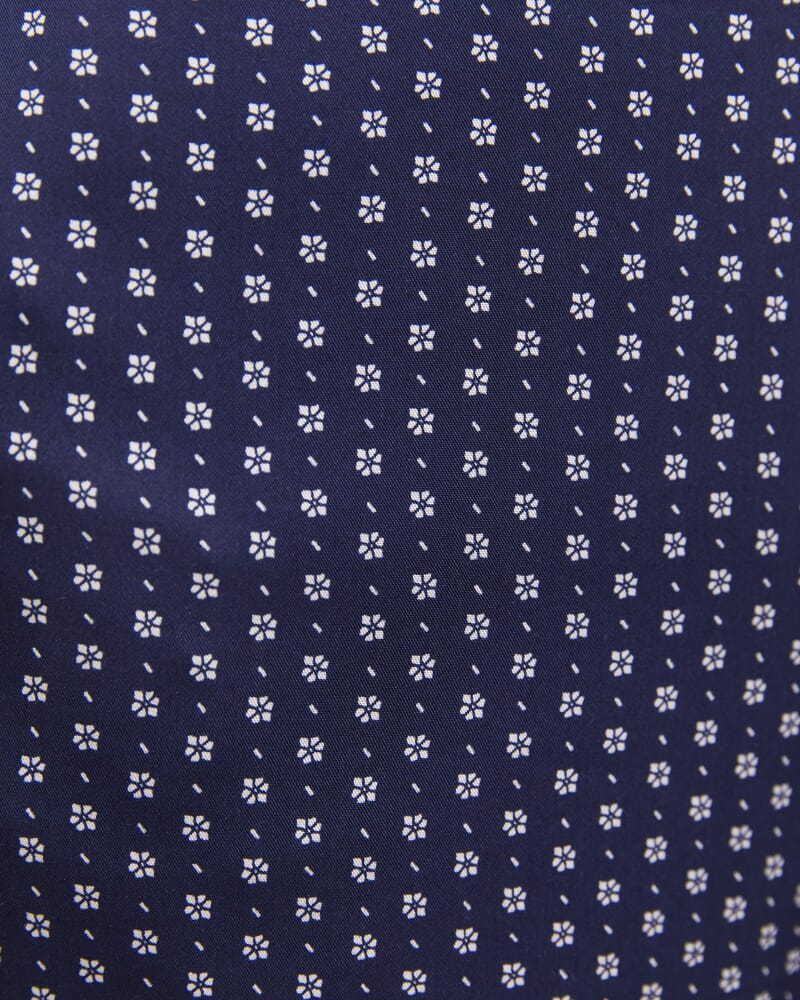 Geo Wide Leg Pant in NAVY/WHITE