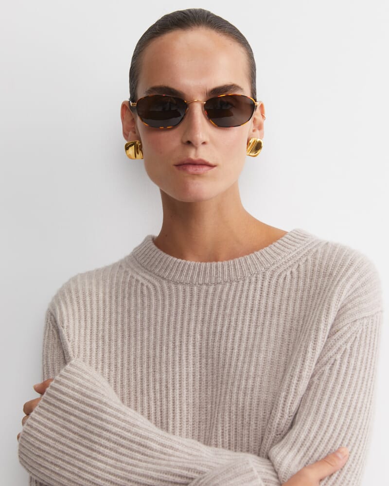 Sunshine Textured Knit in MINK