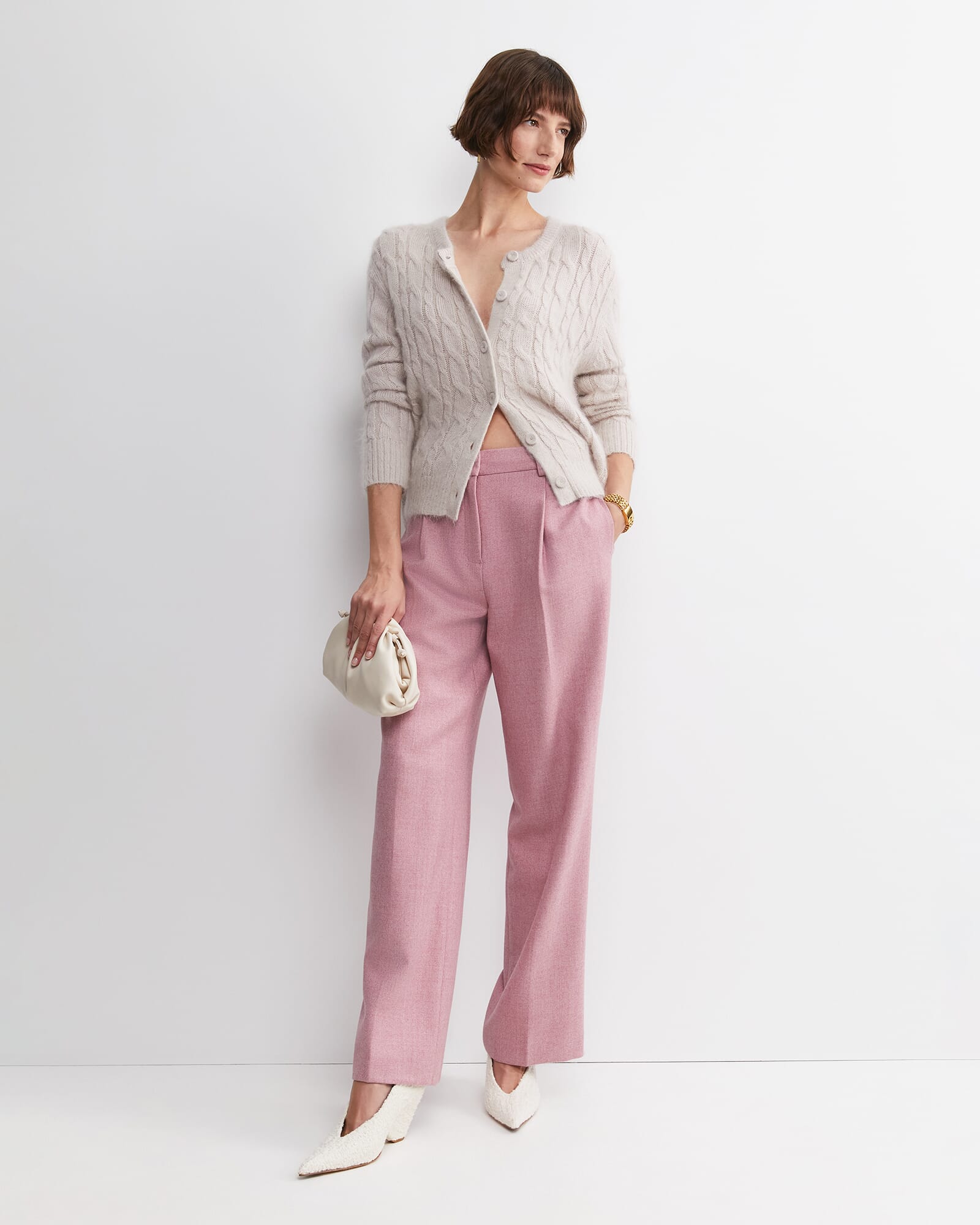 Frankie Wide Leg Pleat Pant